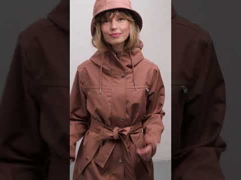 Danerainlover Raincoat Beige Rose