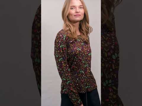 Danelotte Heavy Interlock Tee Dark Bordeaux BOTANICAL