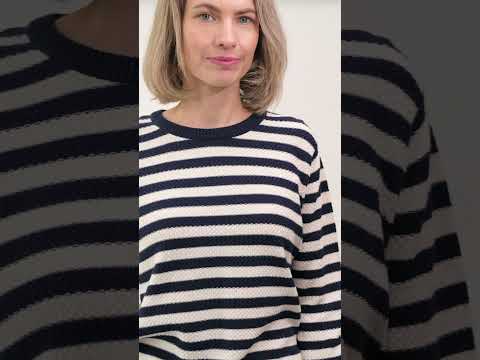 Danepearly Pearl Knit Sweater Navy/Offwhite