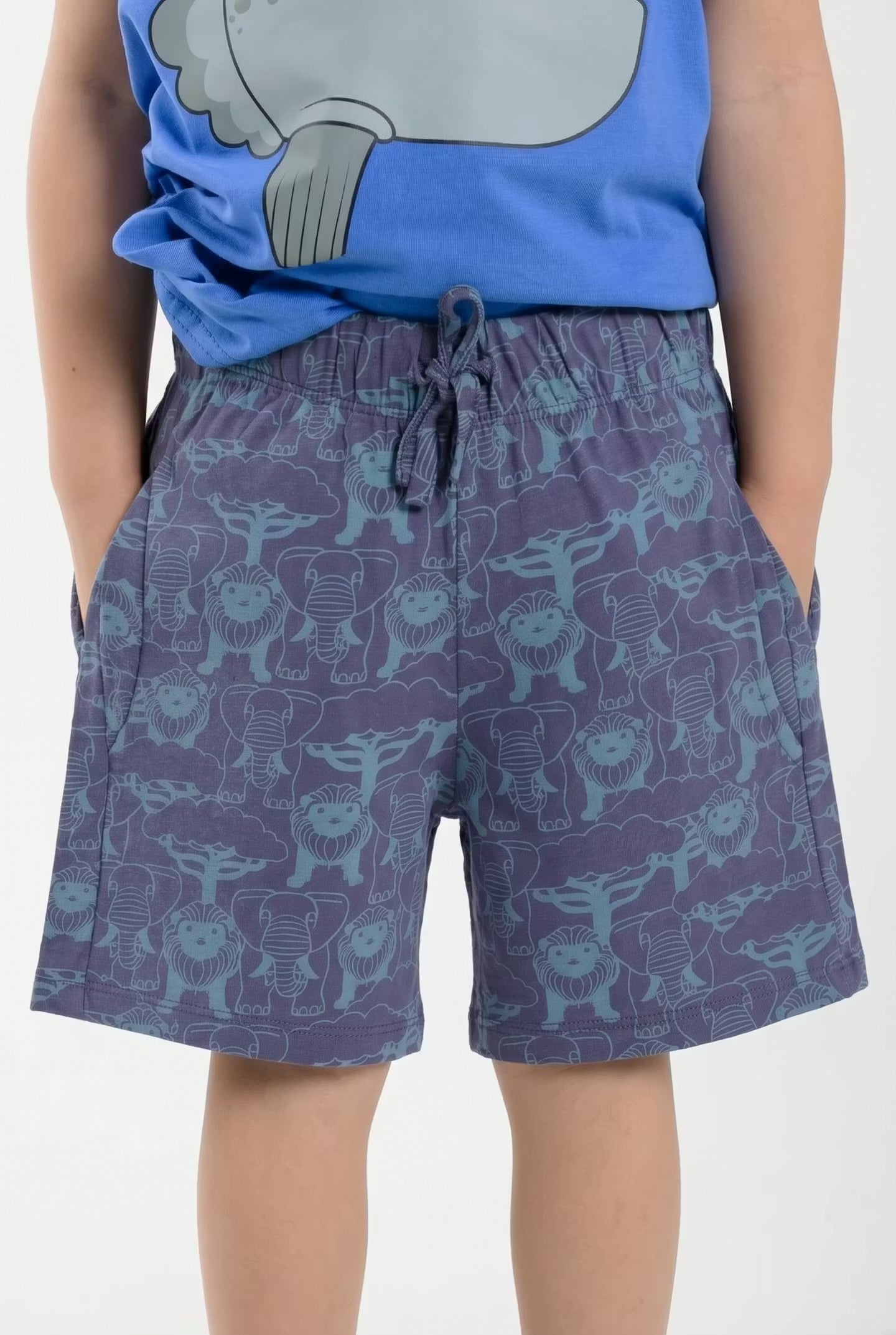 Dyrsqueek Shorts Grey Marine/Porcelaine SAVANNE