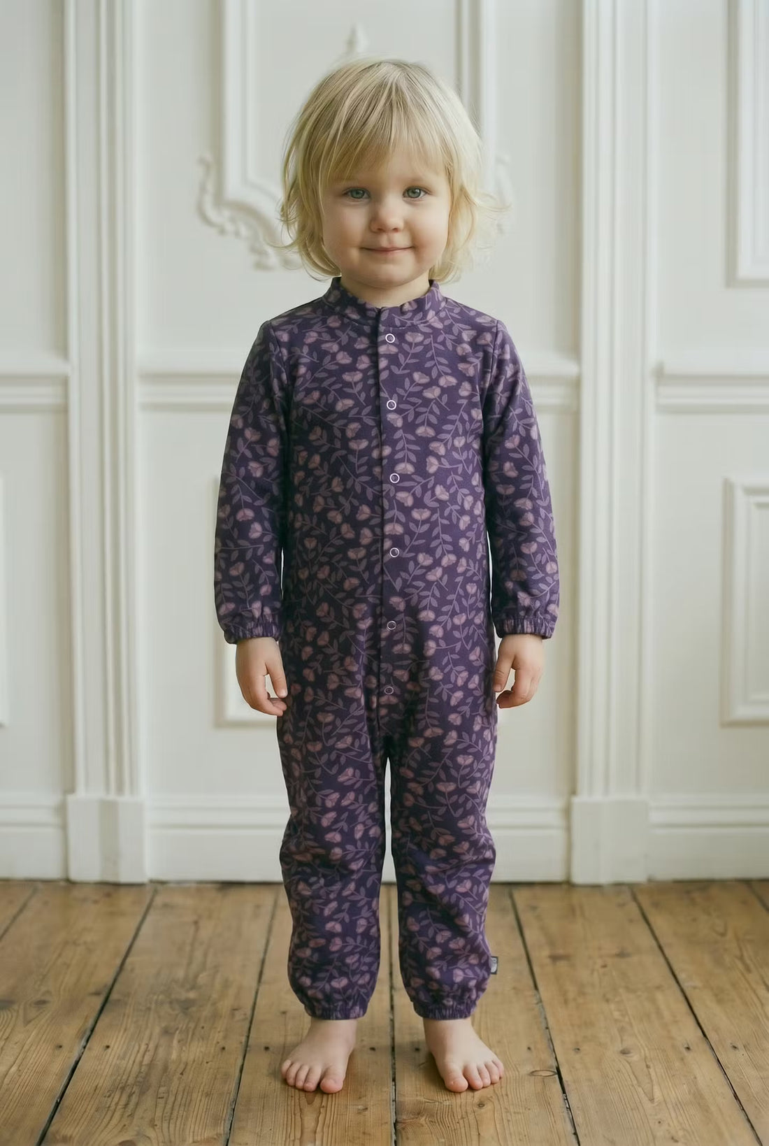 ORGANIC - Daneteddy Suit Black Mauve FLEURIE