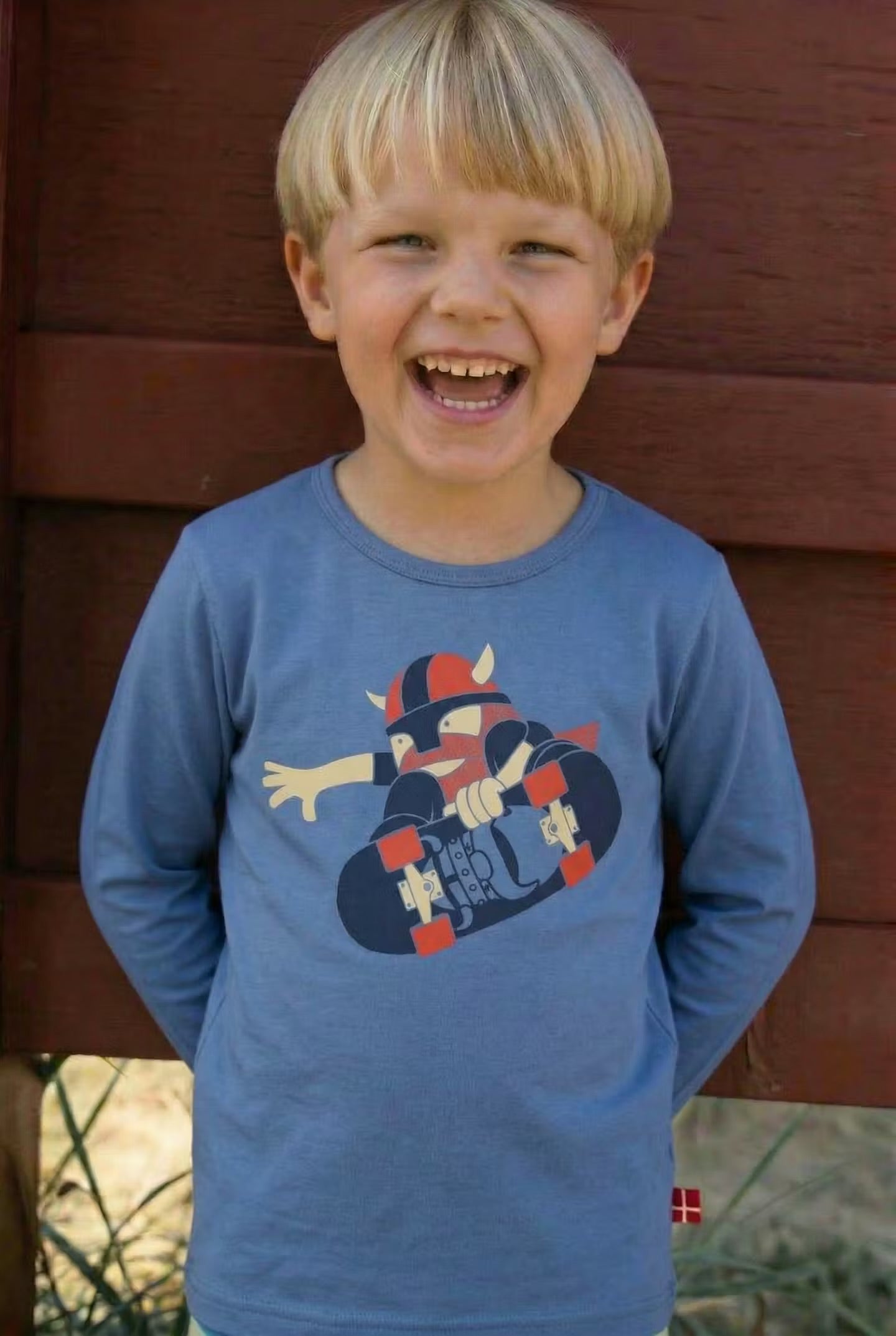 Danenorthpole Tee Cold Blue SHREDVIK