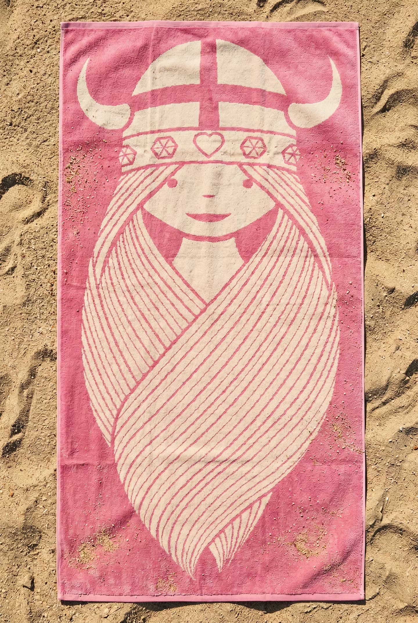 ESS - Danebademester Towel Shy Pink/Light Beige FREJA