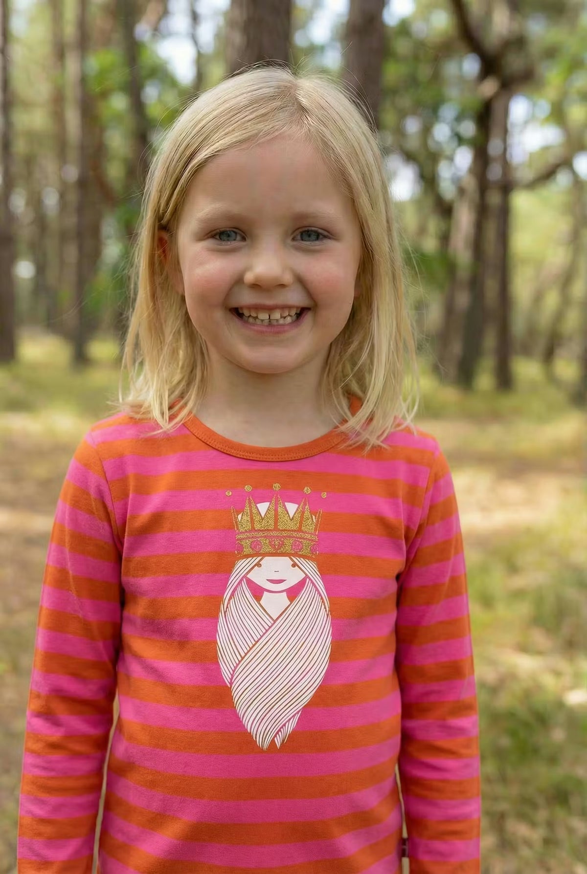 Danebasic Longsleeve Pink/Light Rust PRINSESSE