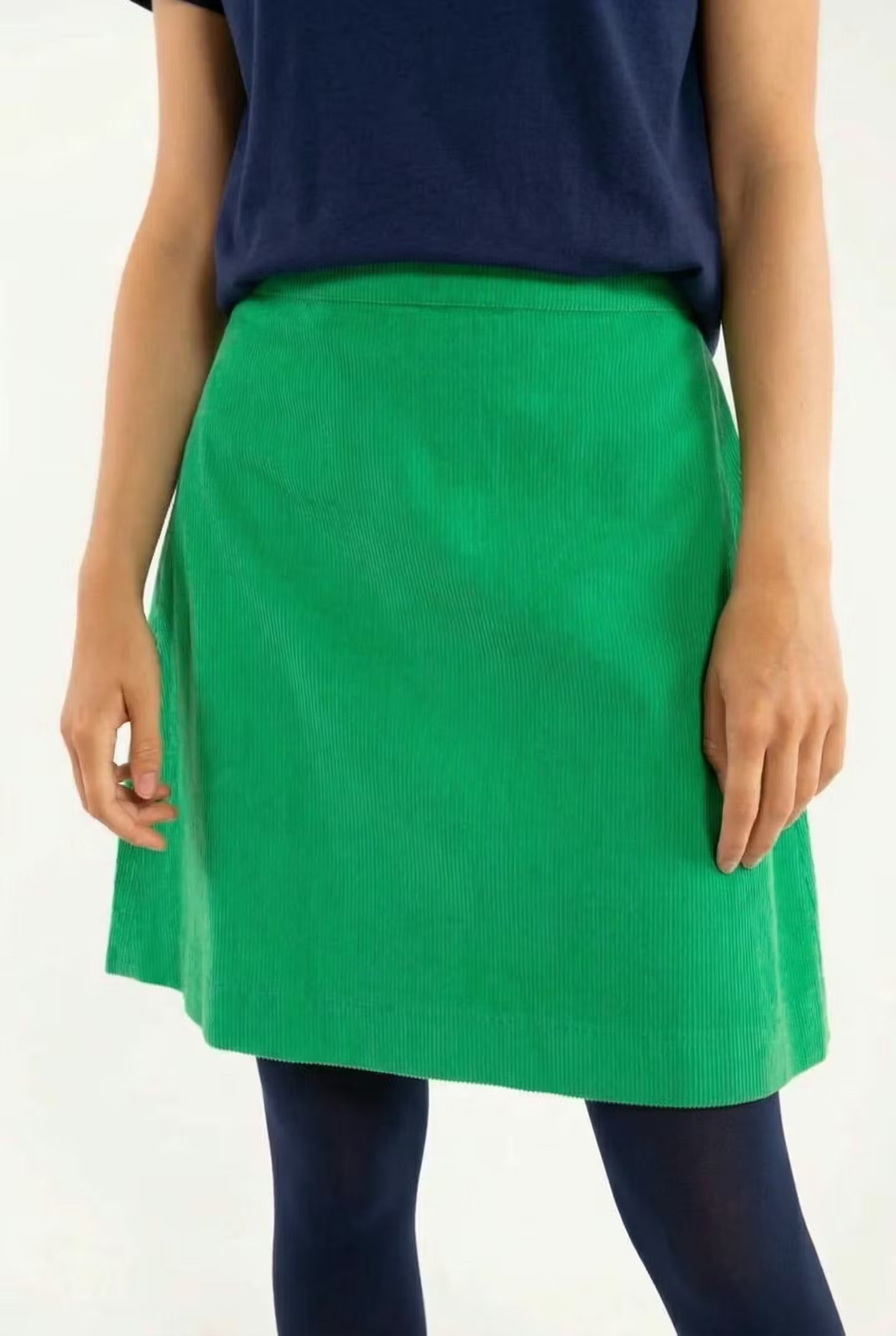 Danelondon Cord Skirt Green