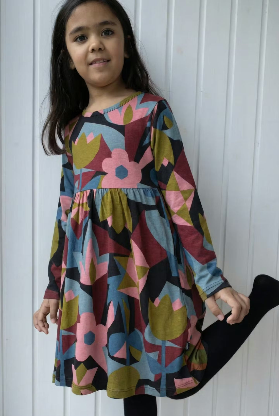 Danepopsicle Interlock Dress Black GEOFLEUR