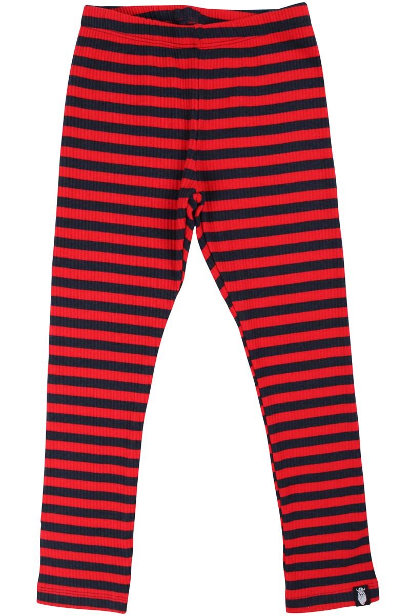 ESS - Danesirup Leggings Dk Navy/Red