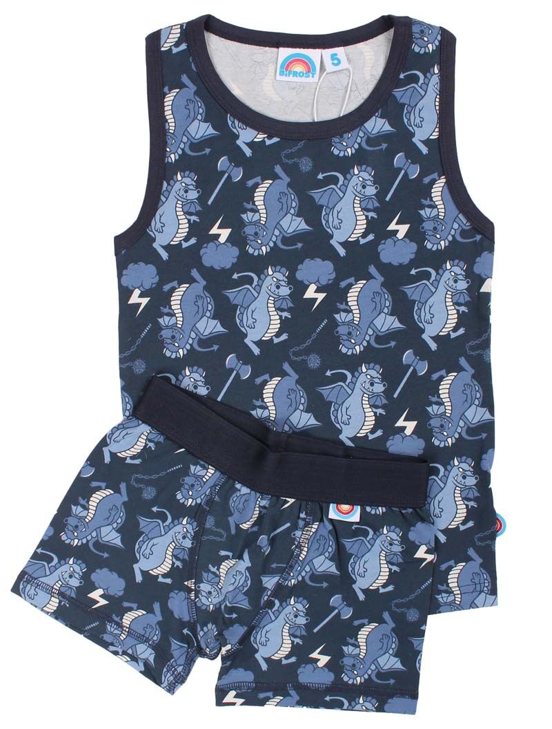 BIFROST - Marsvin Underwear Blue Tone DRAGONS