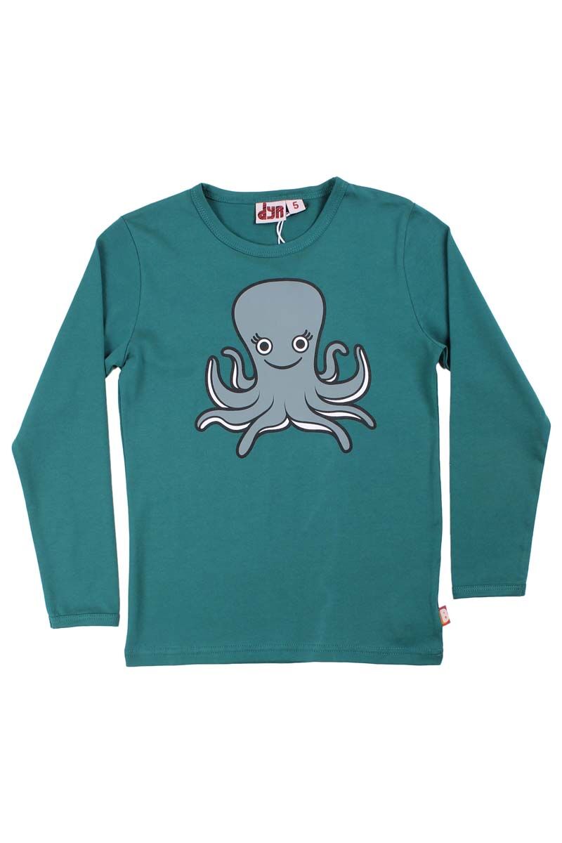 Bluse til børn med blæksprutte