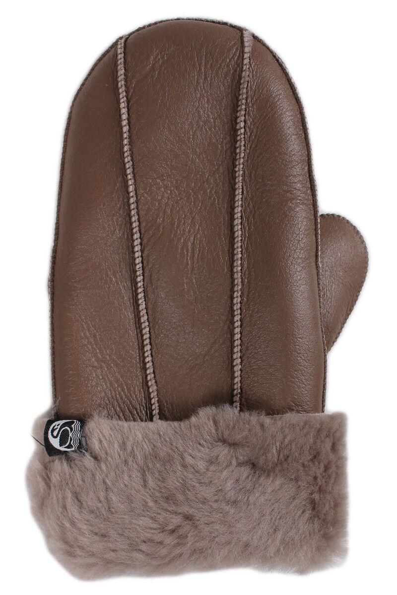 No Waste Sheepskin Napa Gloves Khaki