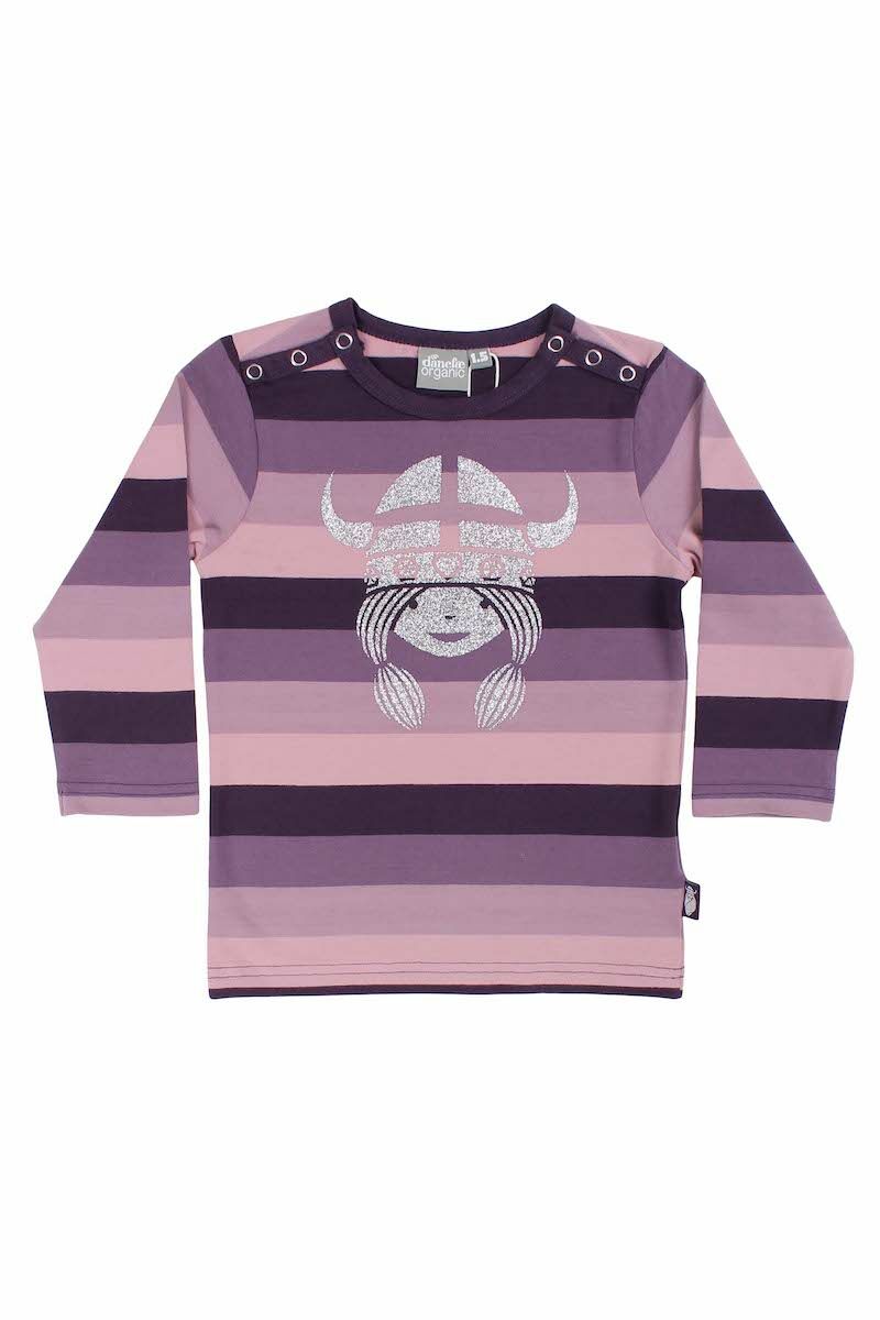 ORGANIC - Daneparsley LS Eggplant BABY FREJA (Glitter)