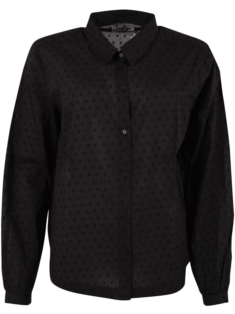 Danenovember Cotton Dot Shirt Black