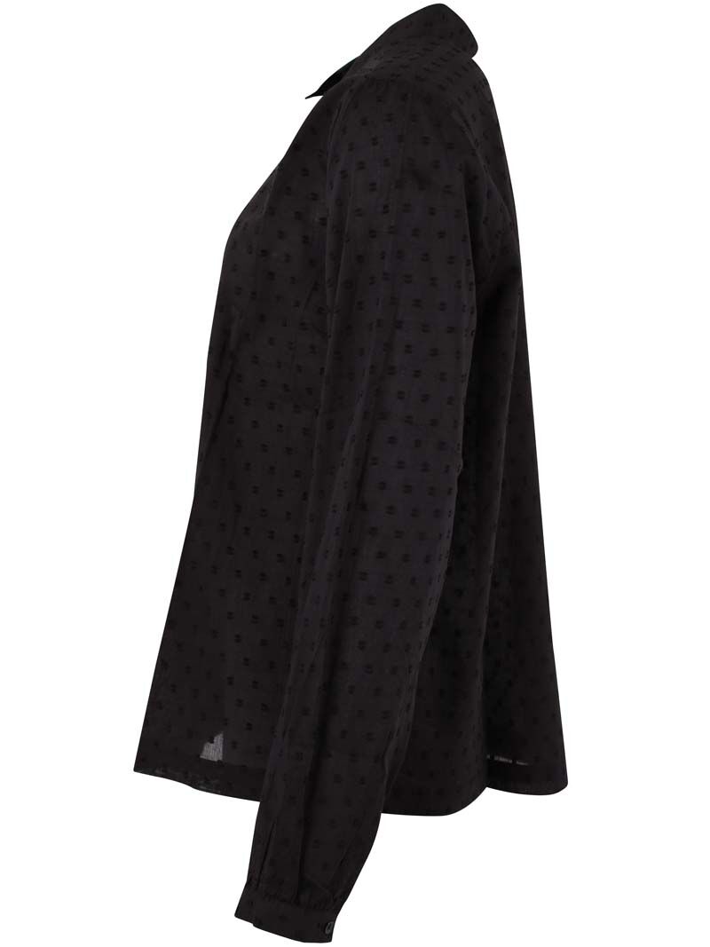 Danenovember Cotton Dot Shirt Black