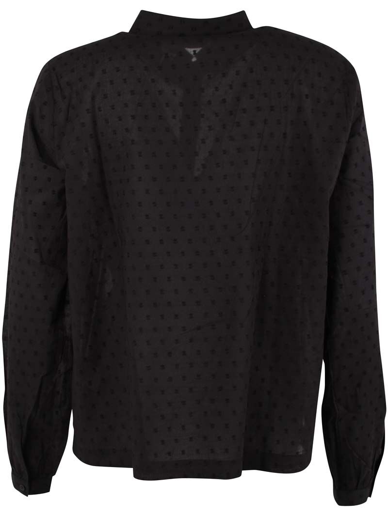 Danenovember Cotton Dot Shirt Black