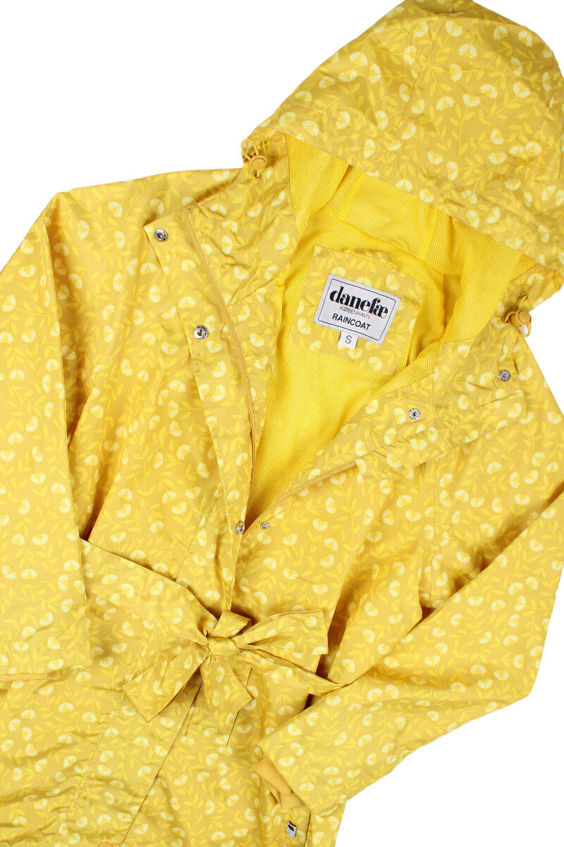 Danelisabeth Raincoat Dark Yellow FLEURIE