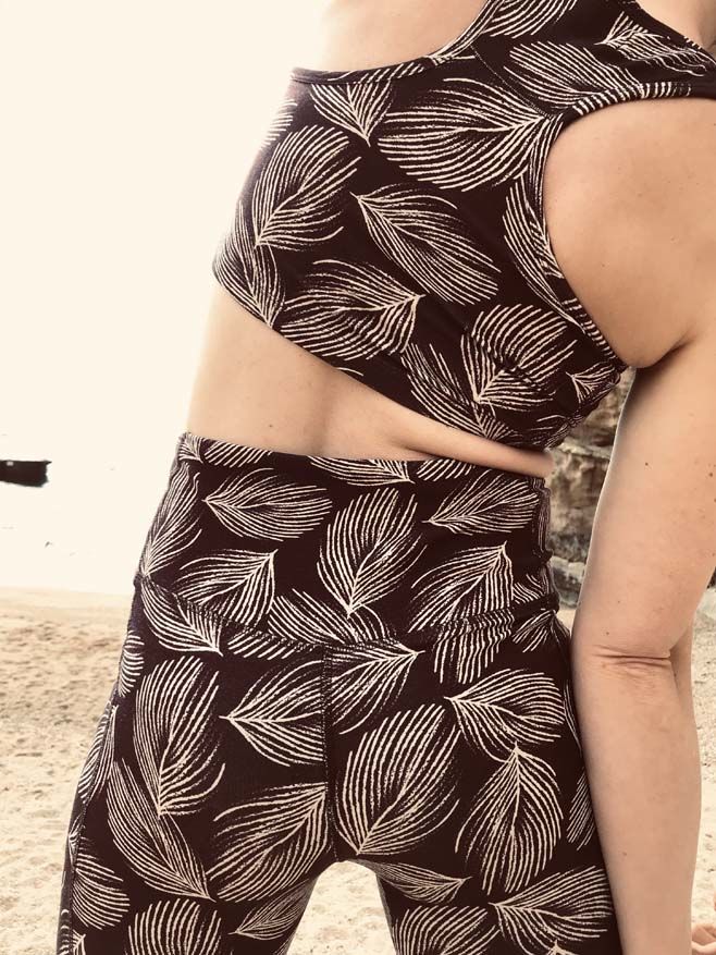 ESS - Bamboo 3/4 leggings Dark Bdx PALMA