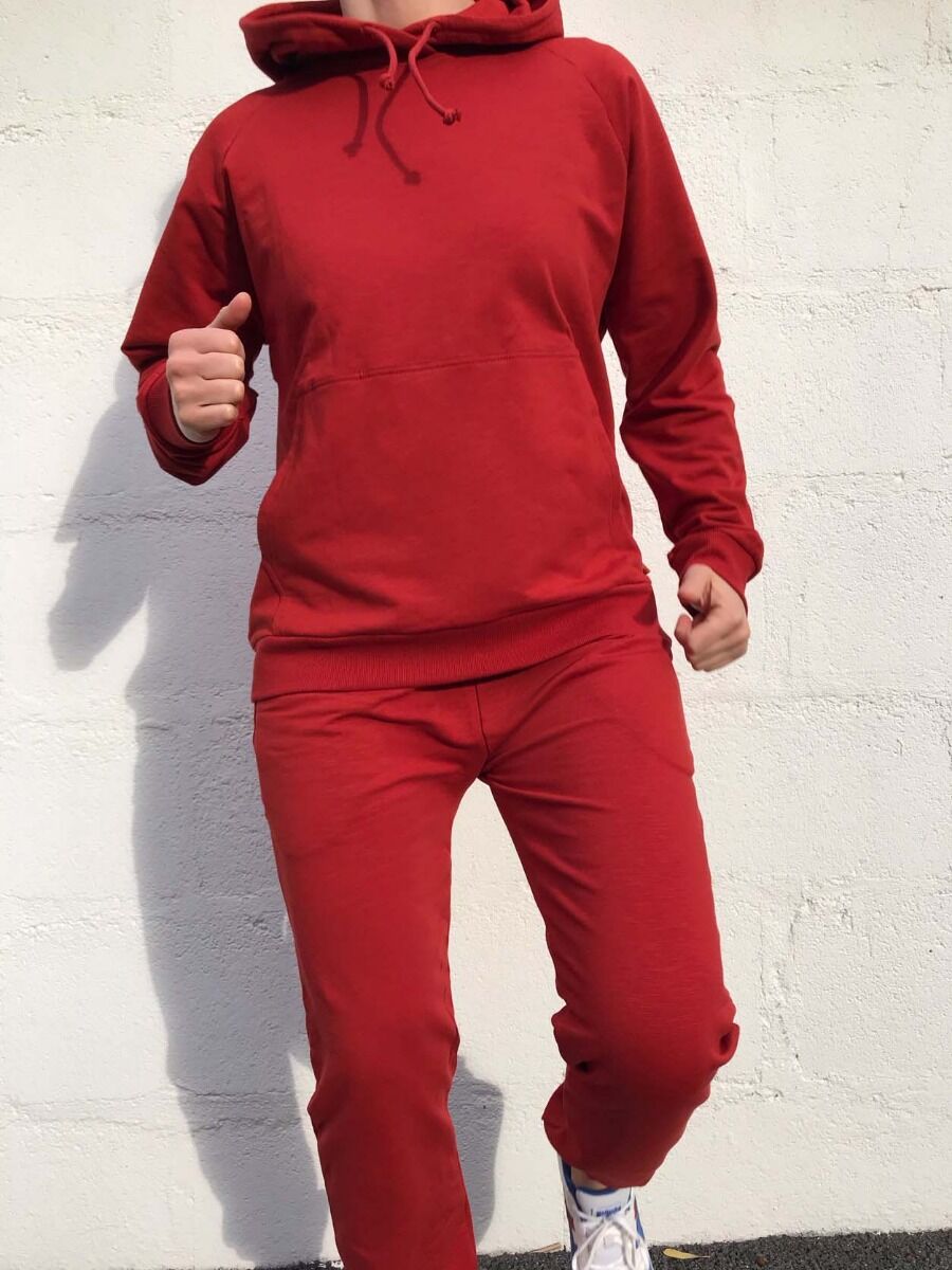 ESS - ORGANIC Danedetox Sweatpants  Dk Rust