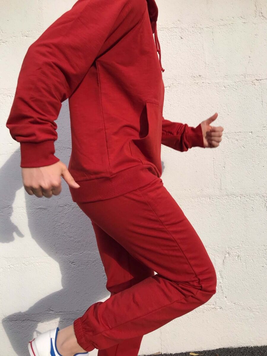 ESS - ORGANIC Danedetox Sweatpants  Dk Rust