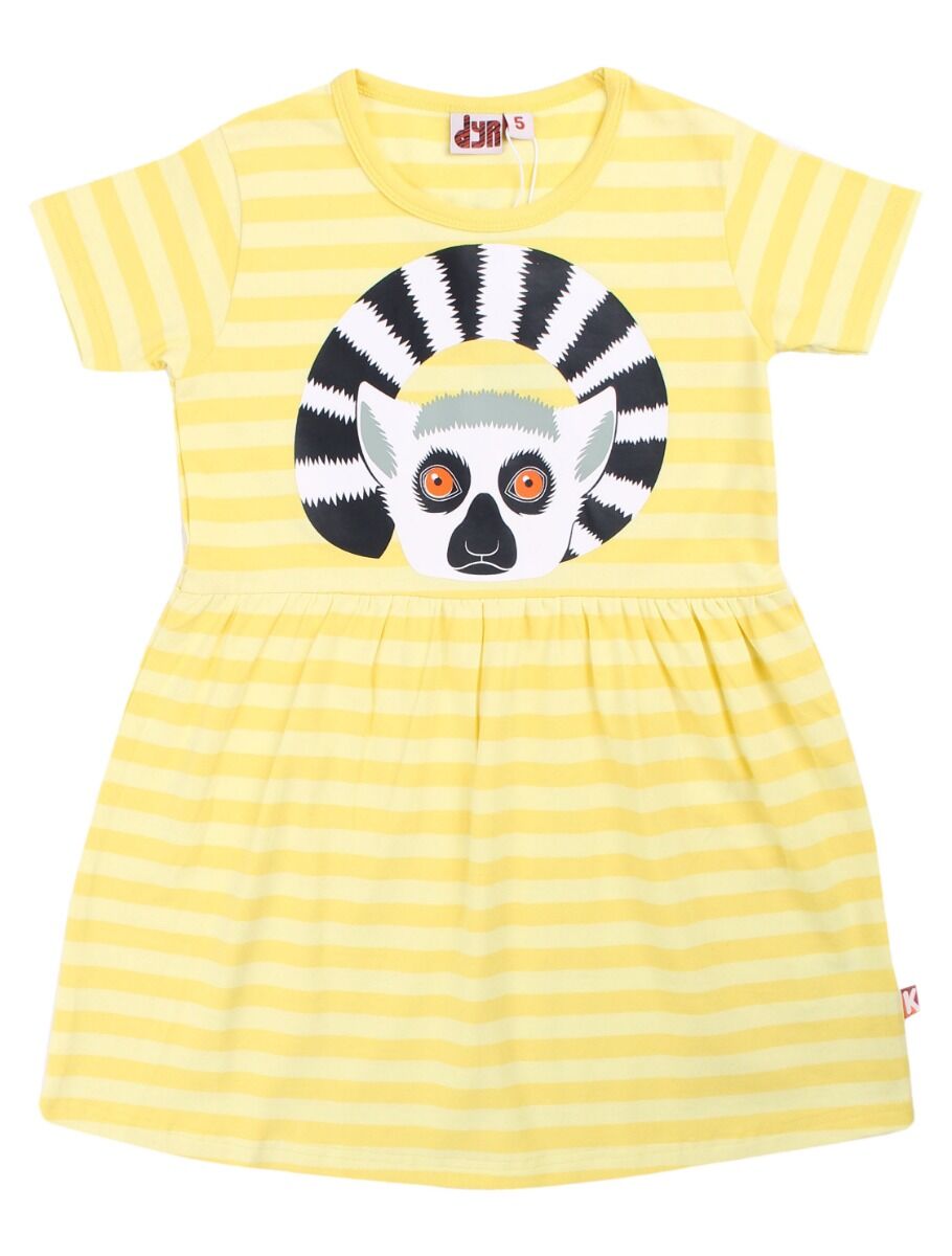 Dyrpower Dress Bright Yellow/Light Yellow KATTALEMUR