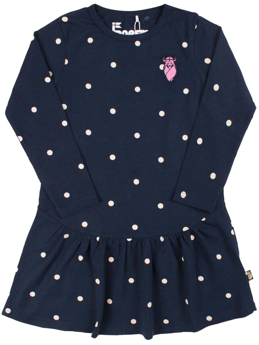 Danekornelija Dress Navy/Off White/Mini Dot