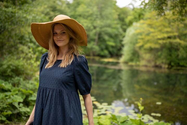 Danejuli Dress Dusty Navy