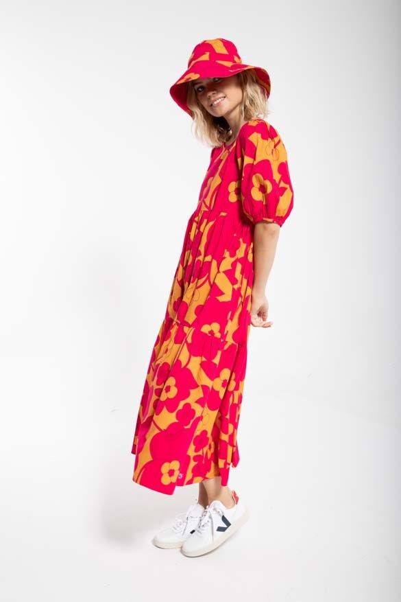 Danejuli Dress Honey/dk fuchsia BLOOM BOOM