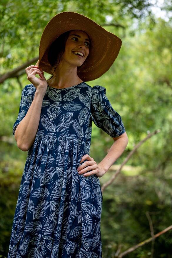 Danejuli Dress Dusty navy/chalk PALMA