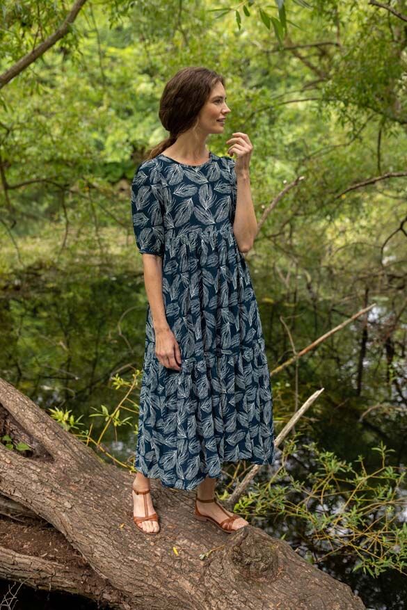 Danejuli Dress Dusty navy/chalk PALMA