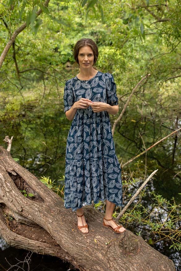 Danejuli Dress Dusty navy/chalk PALMA