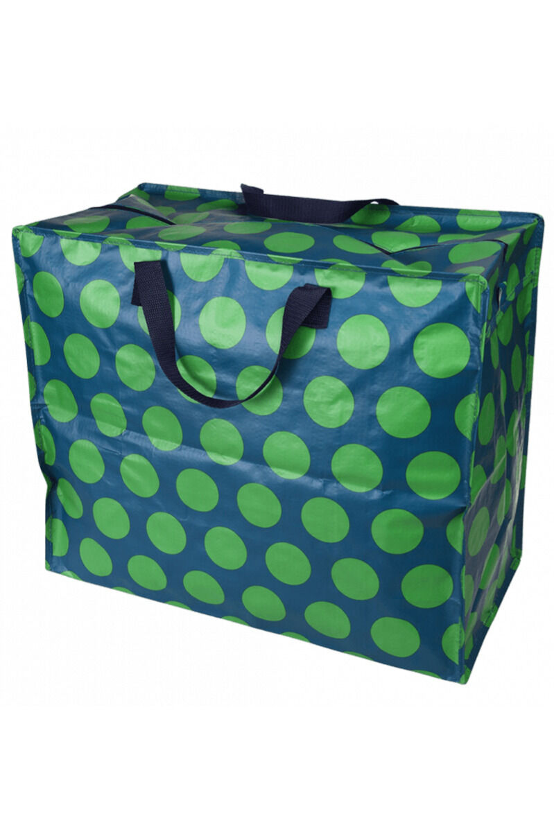 RL Storage Bag Jumbo Green on Blue Spotlight