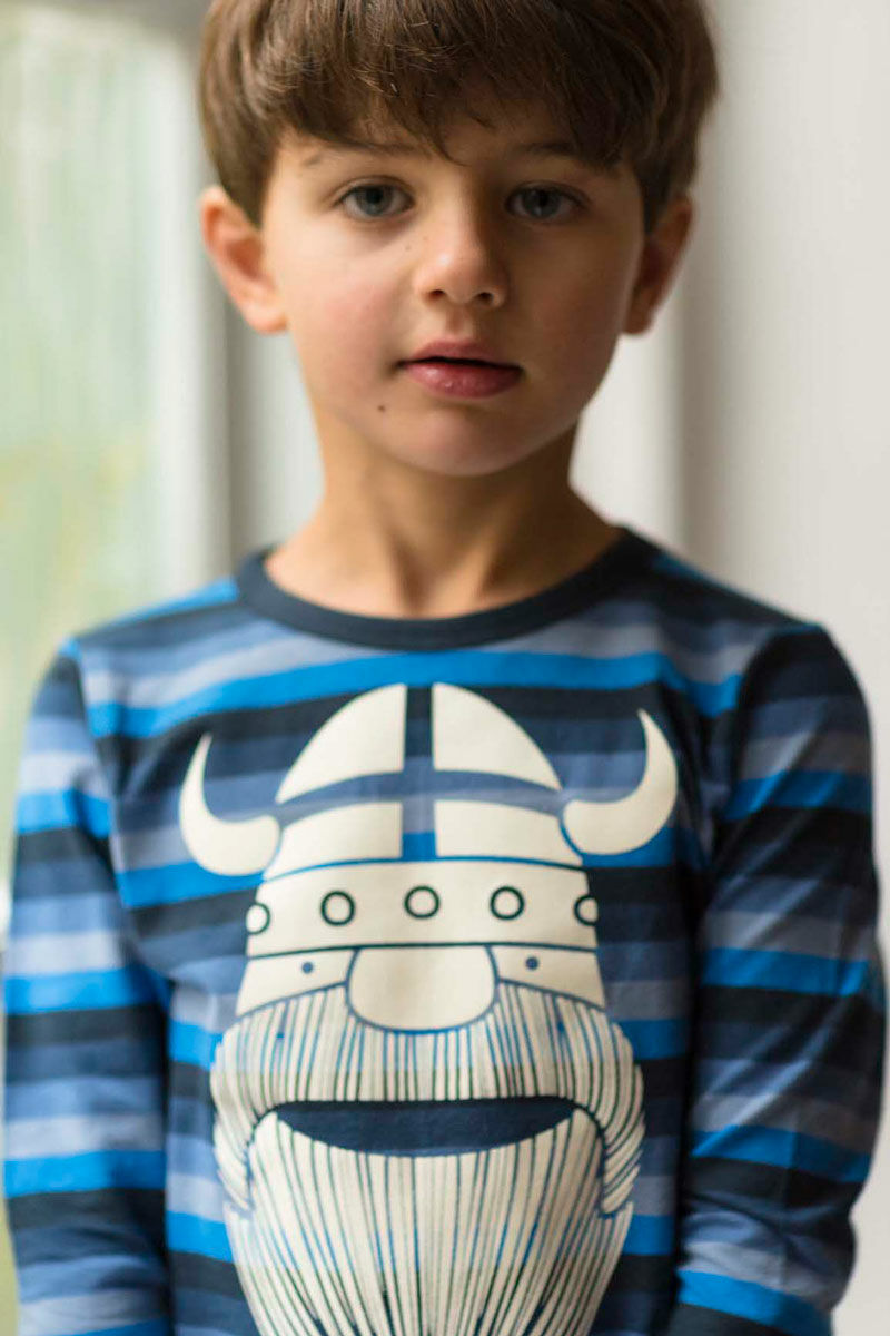 Bluse til børn med viking