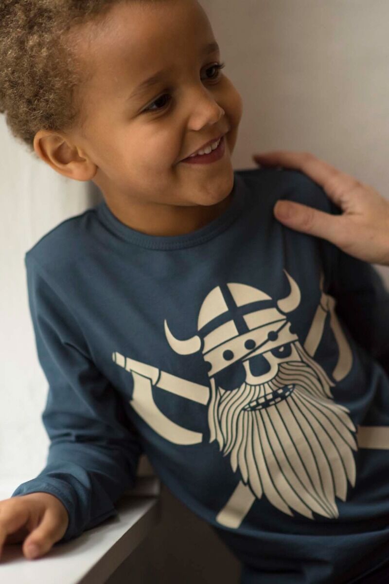 Børne bluse med viking
