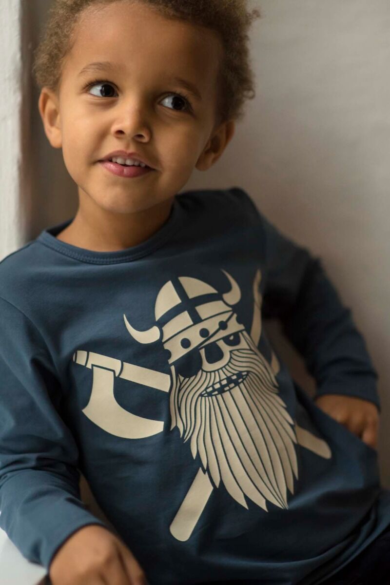 Børne bluse med viking