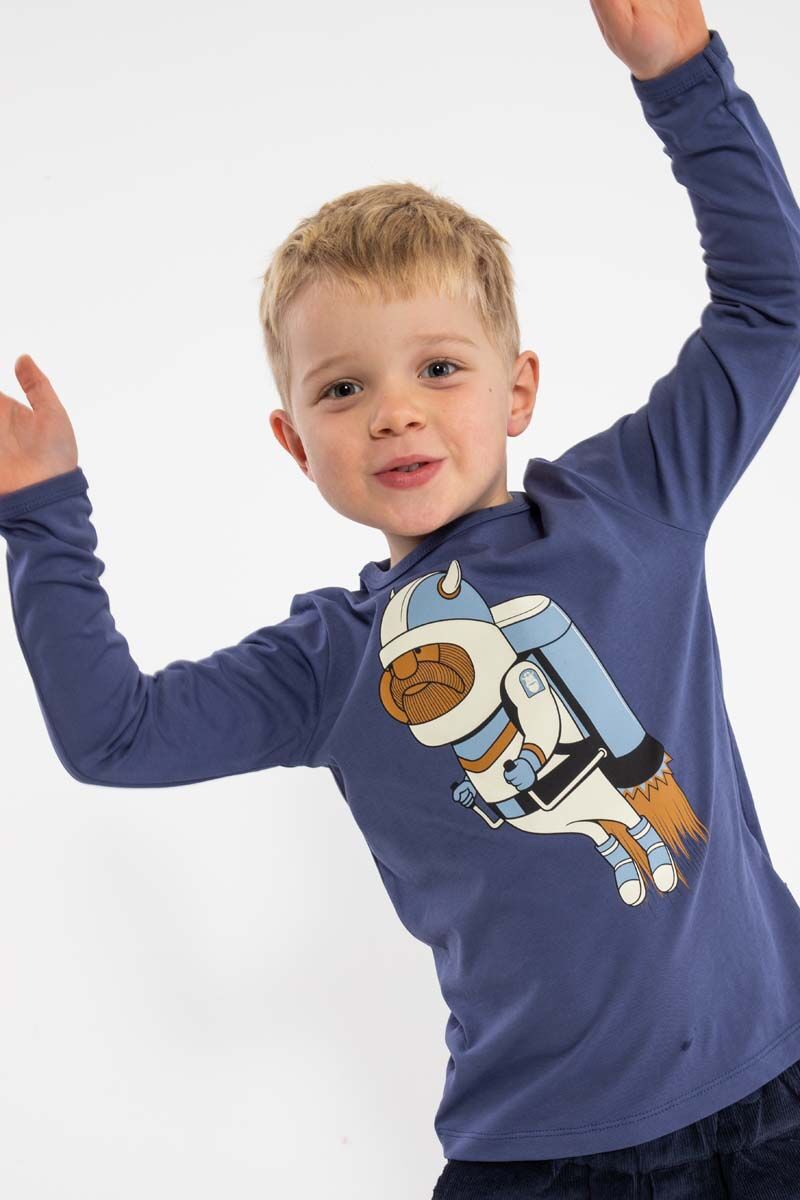 Danebasic Longsleeve Grey Marine JETPACK VIKING