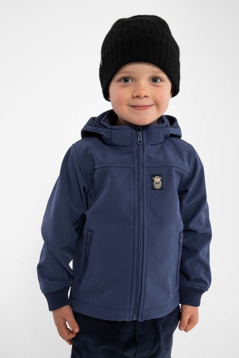 Softshell jakke til børn med viking