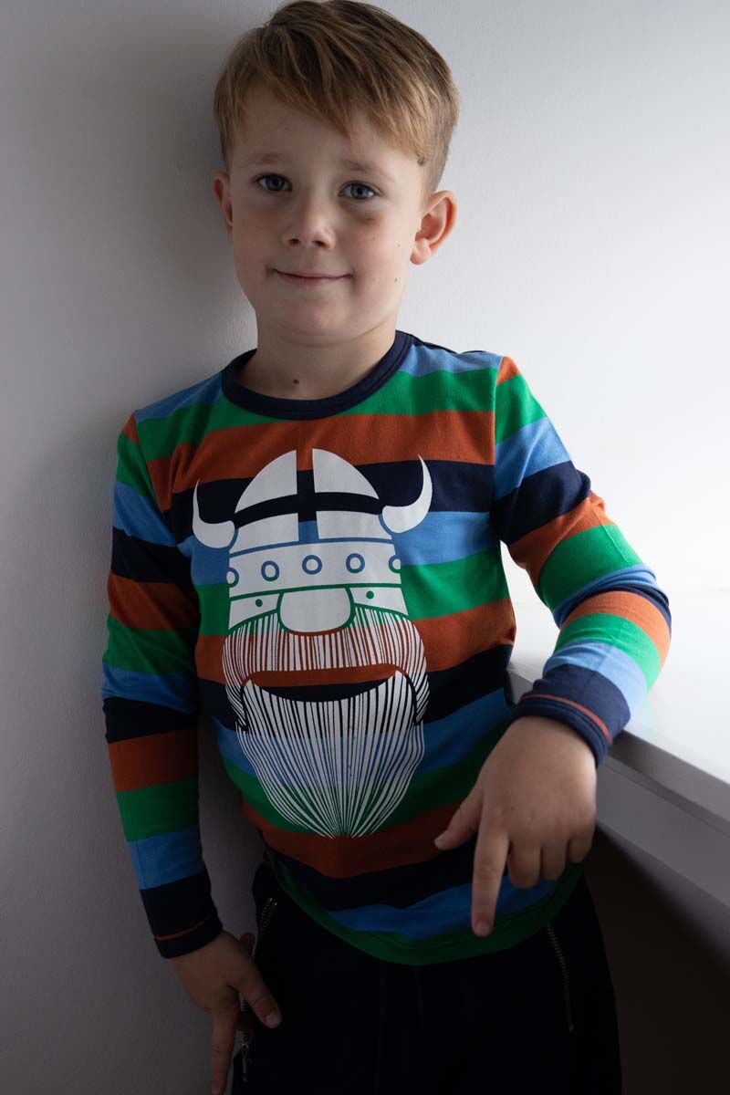 Bluse til børn med viking