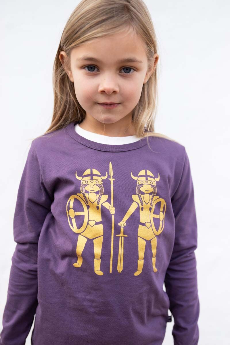 Bluse til børn med viking