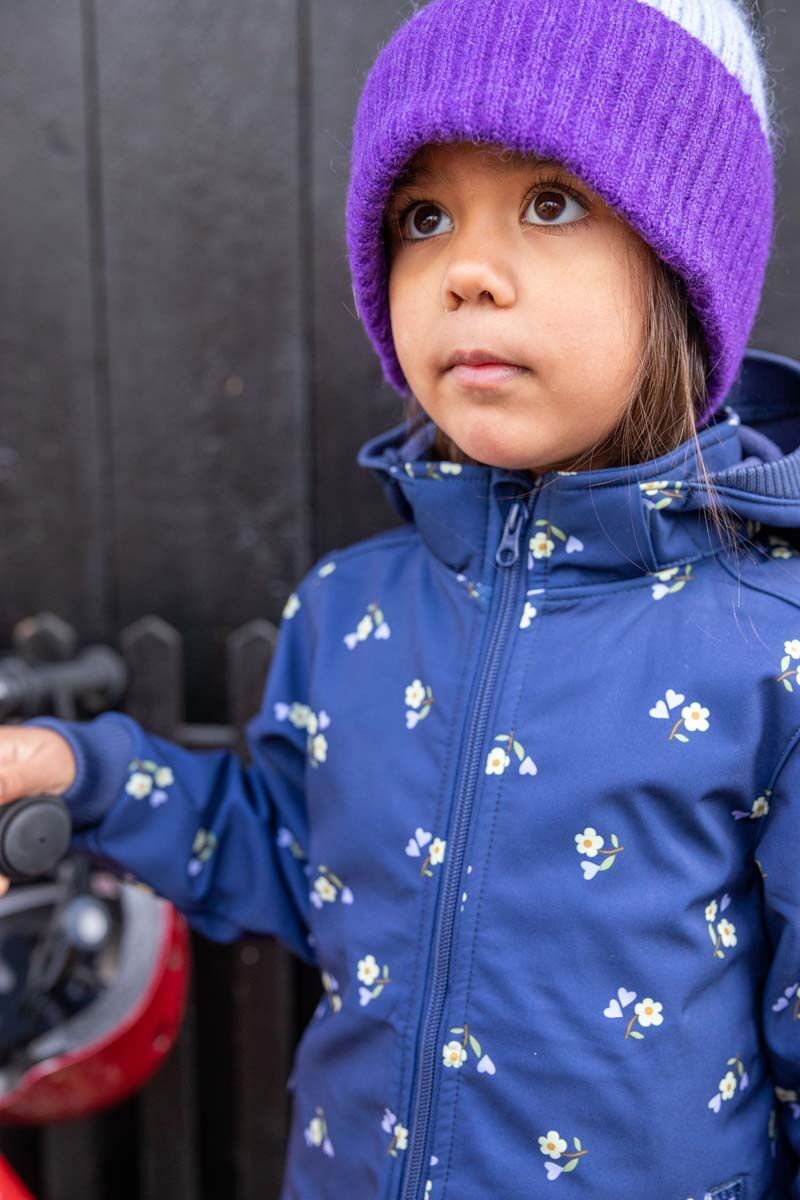 Danolivia Softshell Grey Marine MINIFLOWER