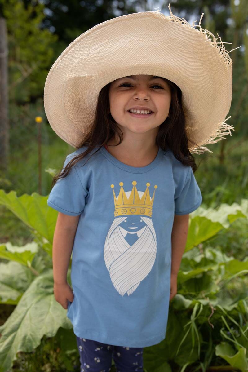 T-shirt til børn med prinsesse