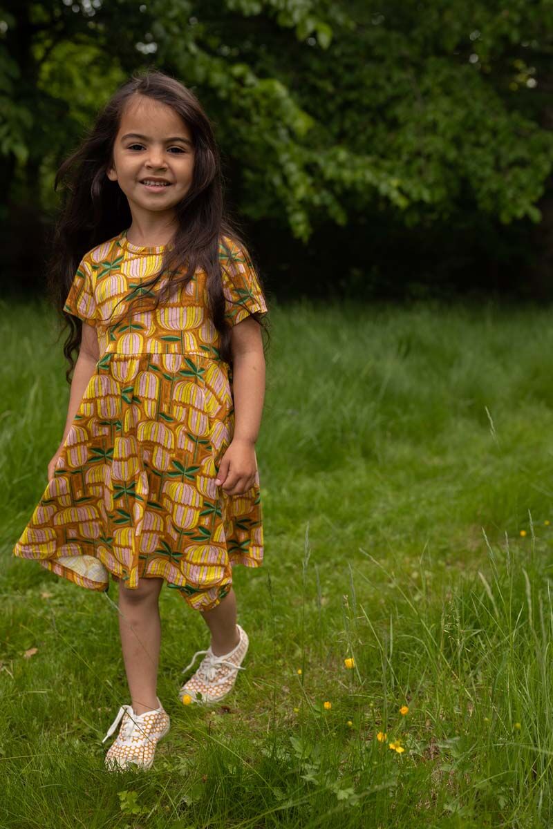 Danelollipop Dress SS Yellow Mix GERMANITE
