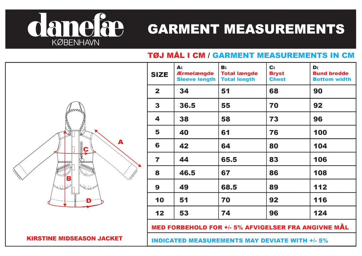 Danekirstine Midseason Jacket Icy Hot