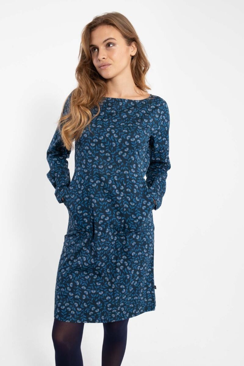 Daneleonora Dress Marine/Cold Blue FLEURIE