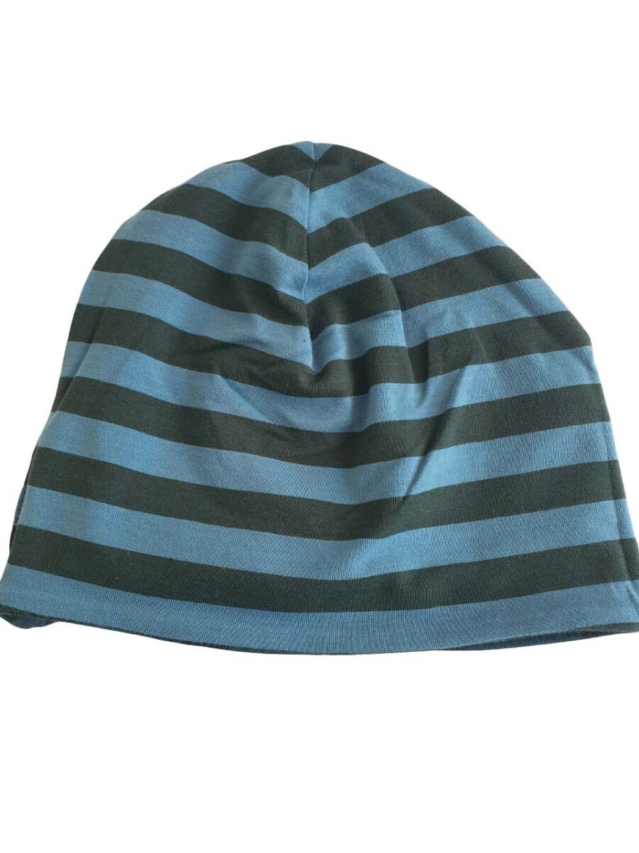 Dyrloeve Beanie Black Green TYKHUDER/STRIPE Reversible