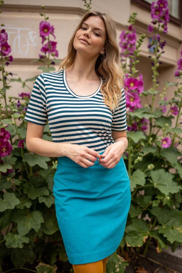 Danelondon Cord Skirt Rainblue
