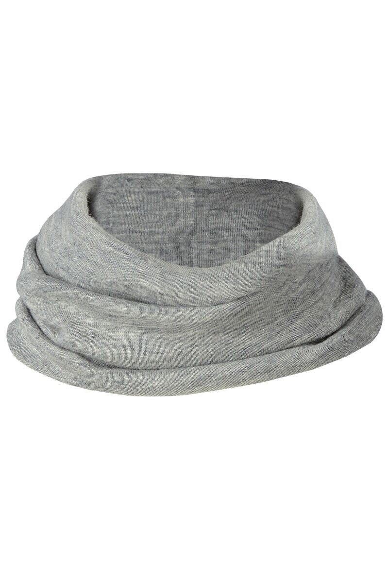 Engel Wool Natur Kids Loop Scarf Lt Grey Melange