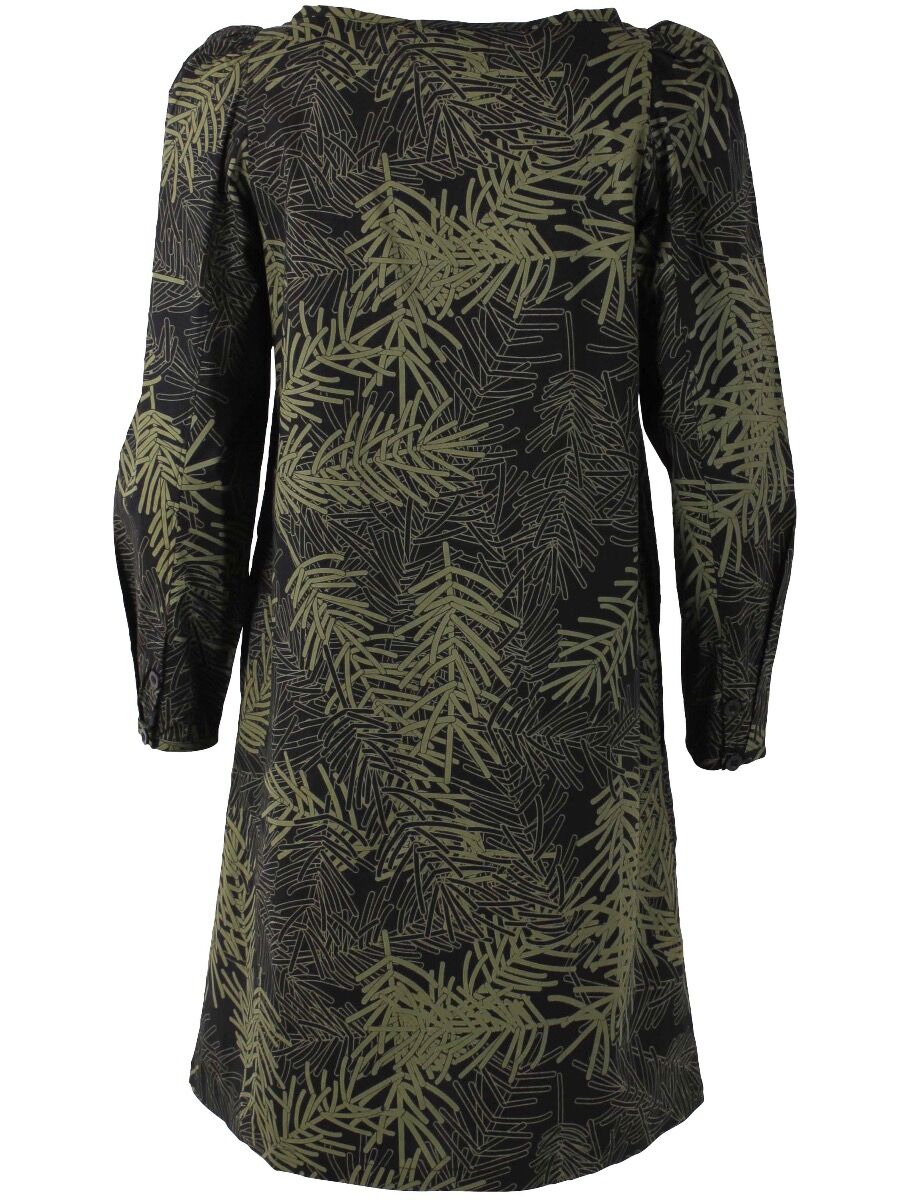 ORGANIC - Danelund Dress Black/olive FINEPINE