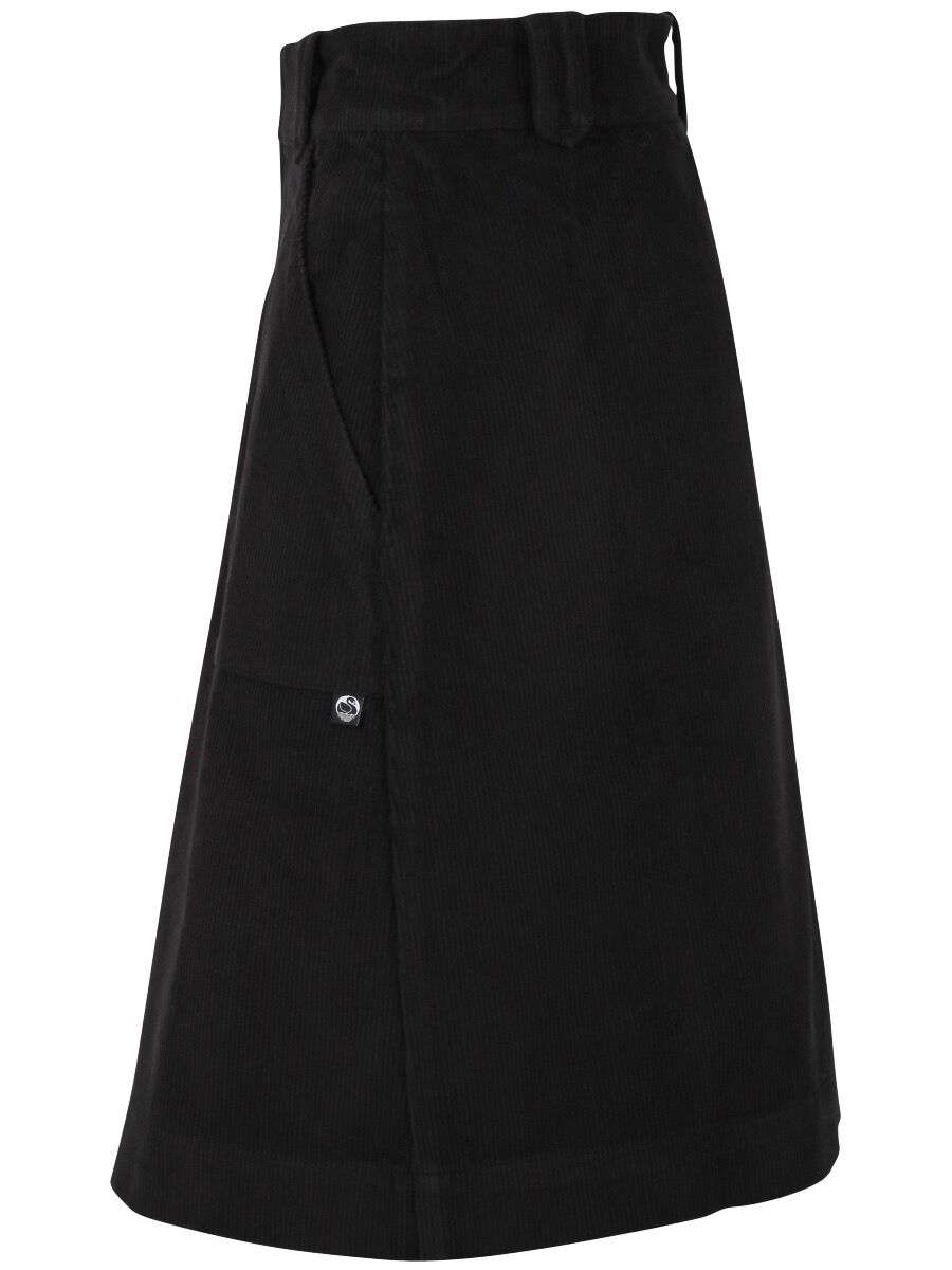 Danemadelaine Cord Skirt Black