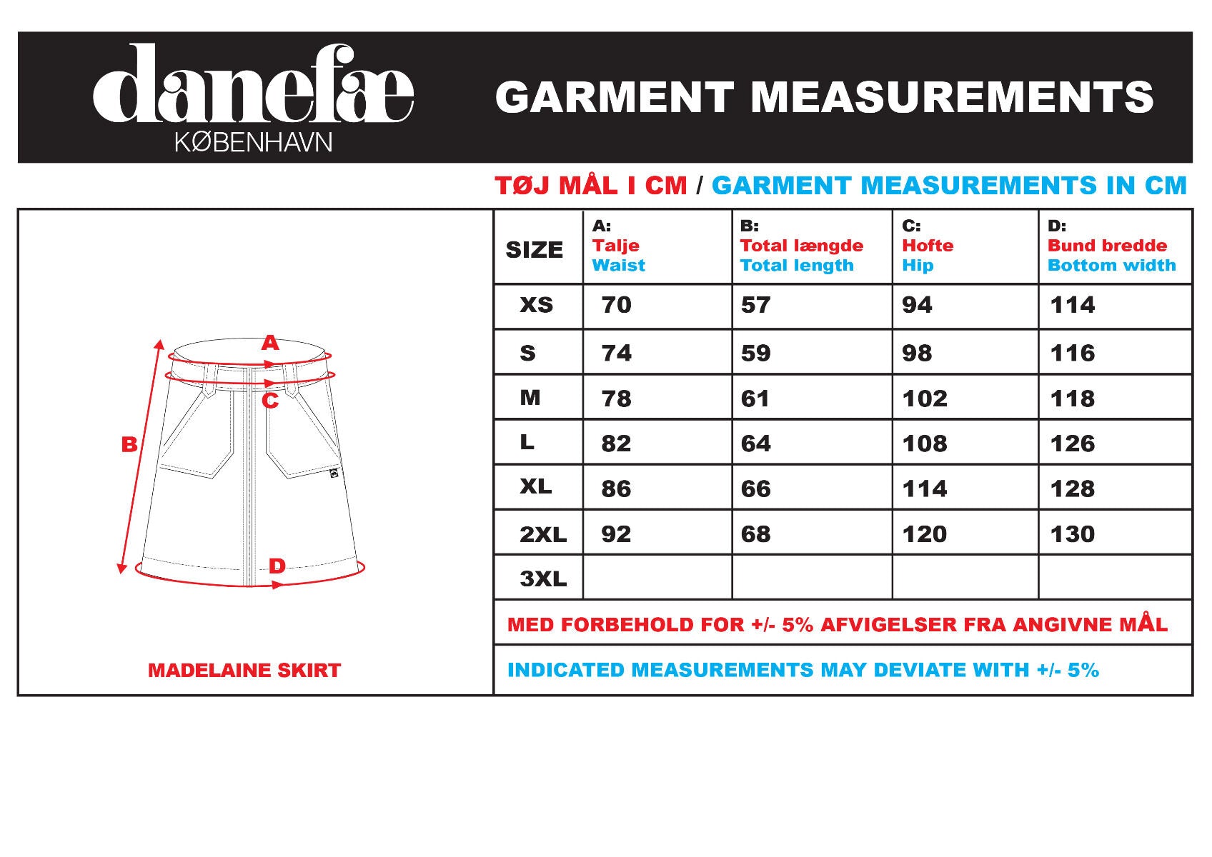 Danemadelaine Cord Skirt Occer