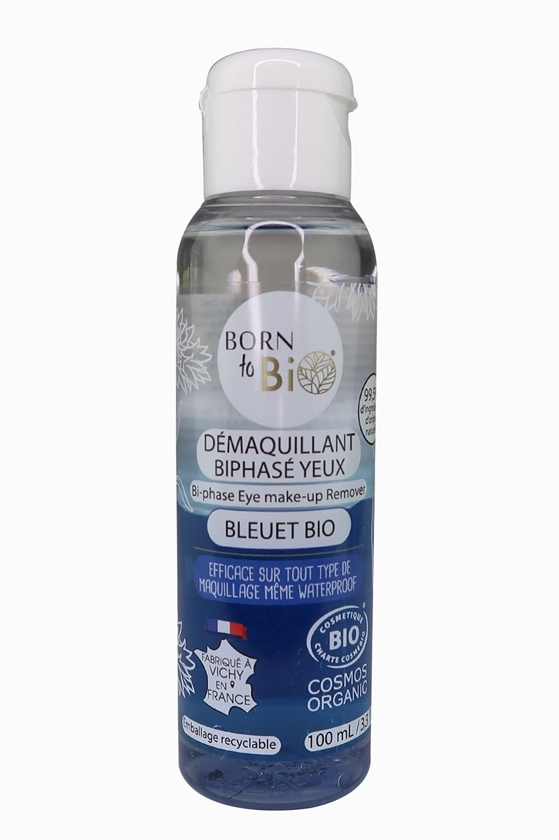 Les Laboratoires Waterproof Eye Makeup Remover Cornflower - Certified organic