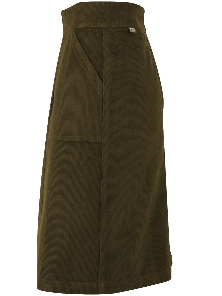 Danemaren Cord Skirt Olive